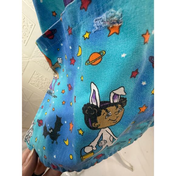 SCRUBS XL SB Fashion Scrubs TOP Blue 48 pit chest Halloween 3 pockets - Picture 4 of 15